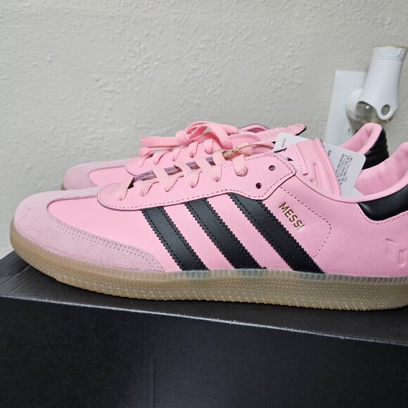 New Adidas samba Messi size 11.5.mens sneaker pink black - Picture 2 of 16